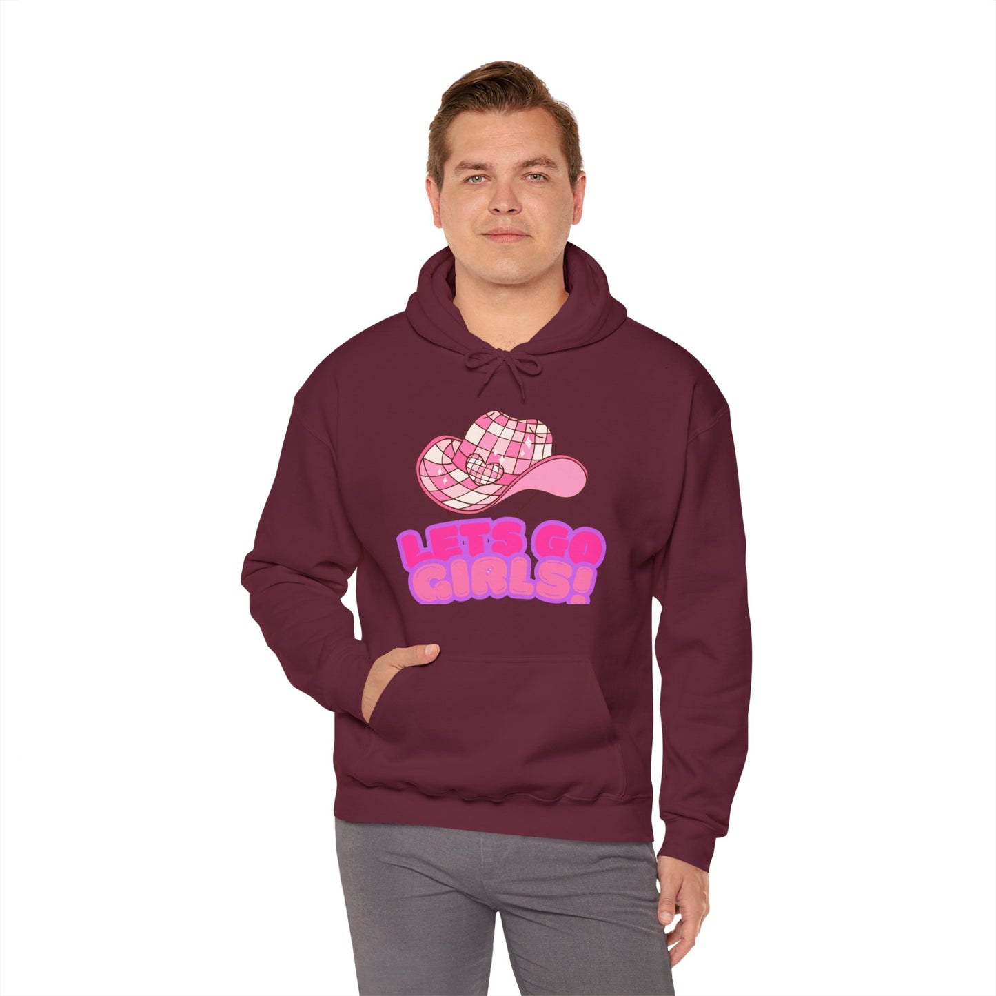 Lets Go Girls! Unisex Heavy Blend™ Hoodie – Cozy Support for Empowerment & Fun