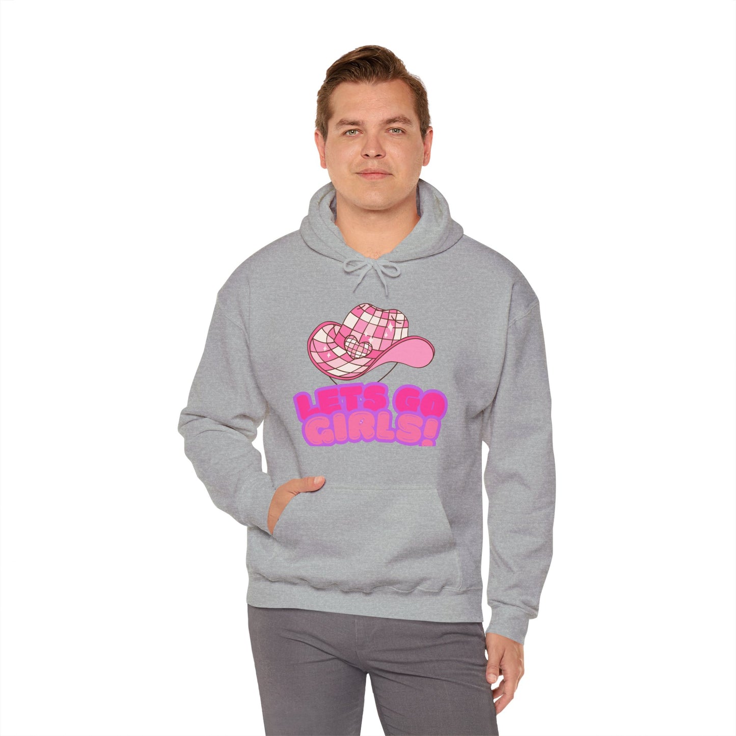 Lets Go Girls! Unisex Heavy Blend™ Hoodie – Cozy Support for Empowerment & Fun