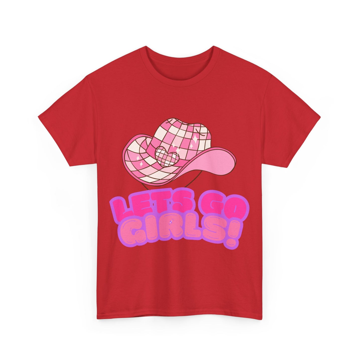 Fun Unisex Heavy Cotton Tee - 'Let’s Go Girls!' Graphic Shirt for Music Lovers