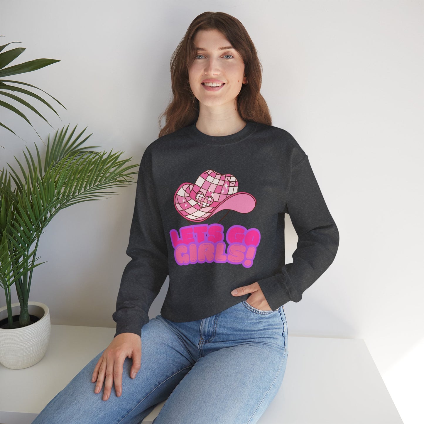 Let's Go Girls! Unisex Heavy Blend™ Crewneck Sweatshirt - Fun & Trendy Design