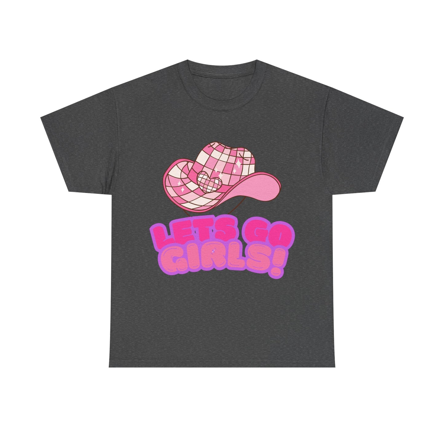 Fun Unisex Heavy Cotton Tee - 'Let’s Go Girls!' Graphic Shirt for Music Lovers