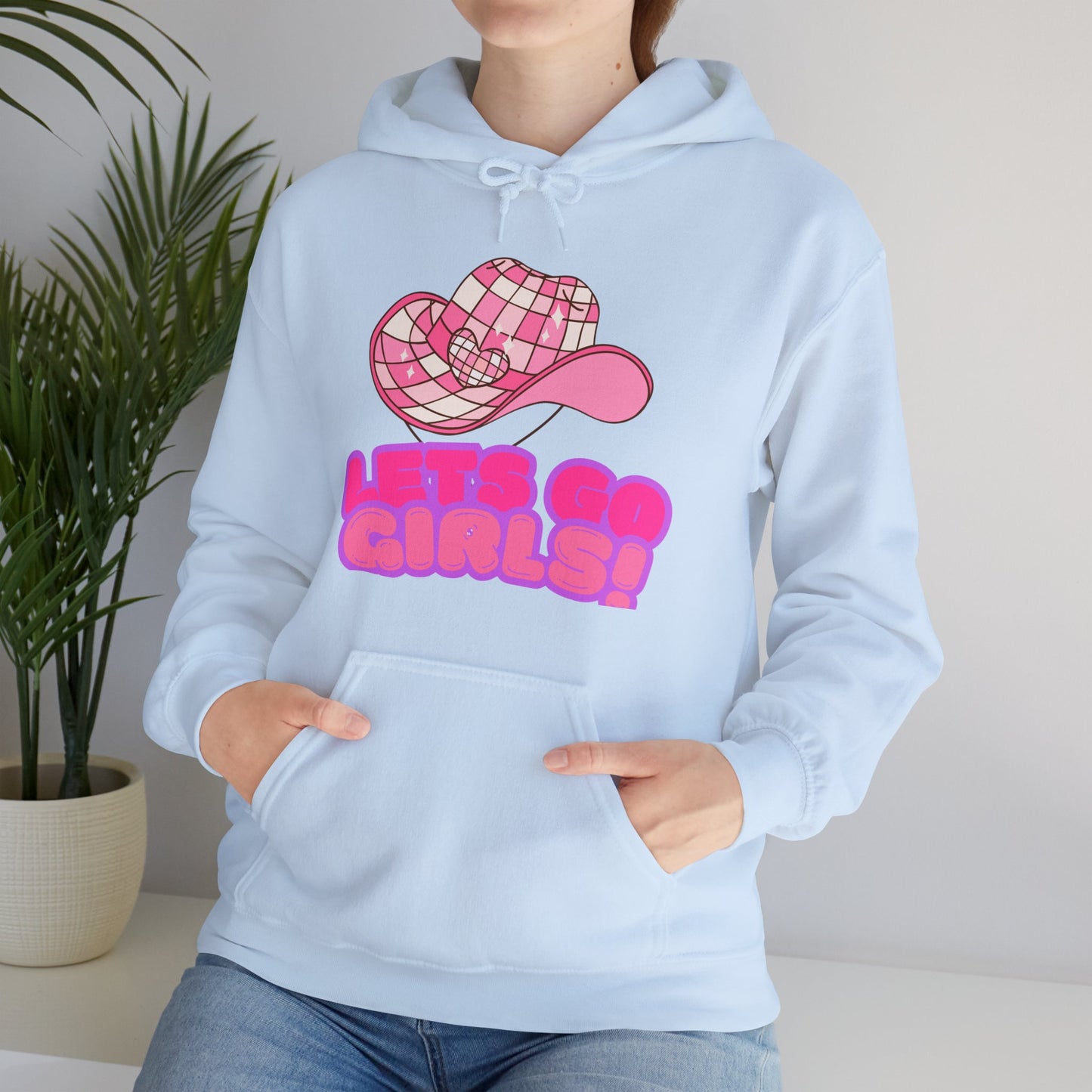 Lets Go Girls! Unisex Heavy Blend™ Hoodie – Cozy Support for Empowerment & Fun