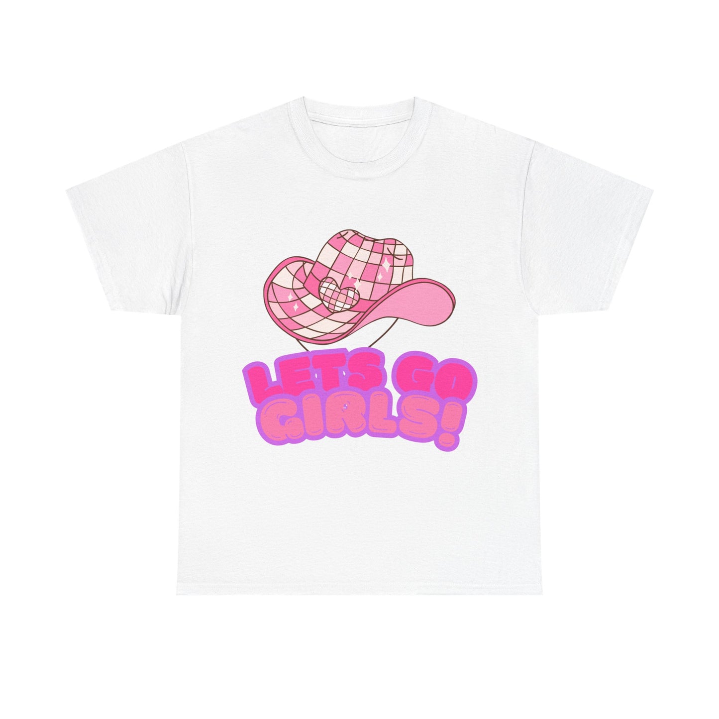 Fun Unisex Heavy Cotton Tee - 'Let’s Go Girls!' Graphic Shirt for Music Lovers