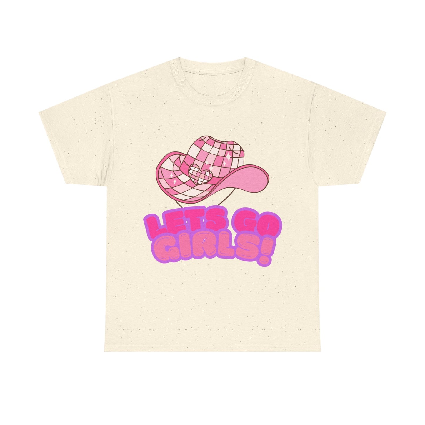 Fun Unisex Heavy Cotton Tee - 'Let’s Go Girls!' Graphic Shirt for Music Lovers