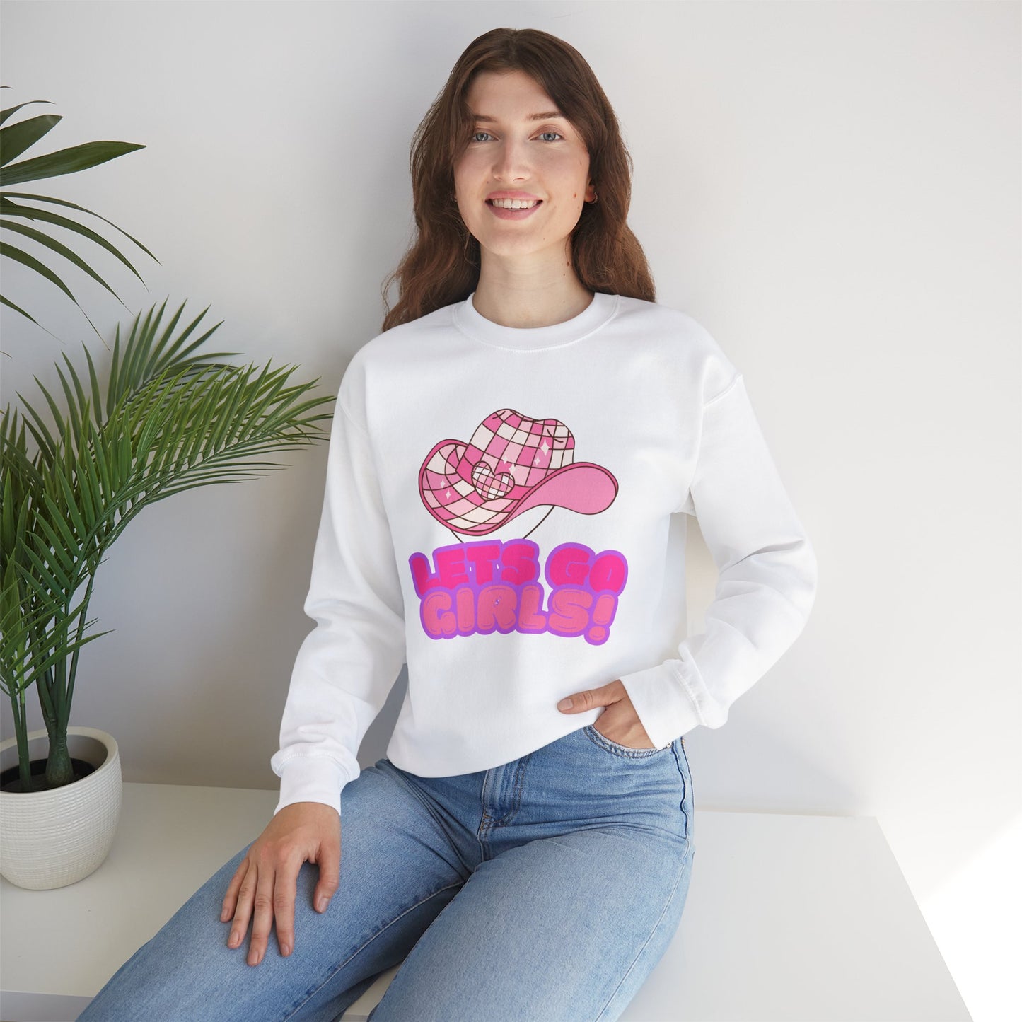 Let's Go Girls! Unisex Heavy Blend™ Crewneck Sweatshirt - Fun & Trendy Design