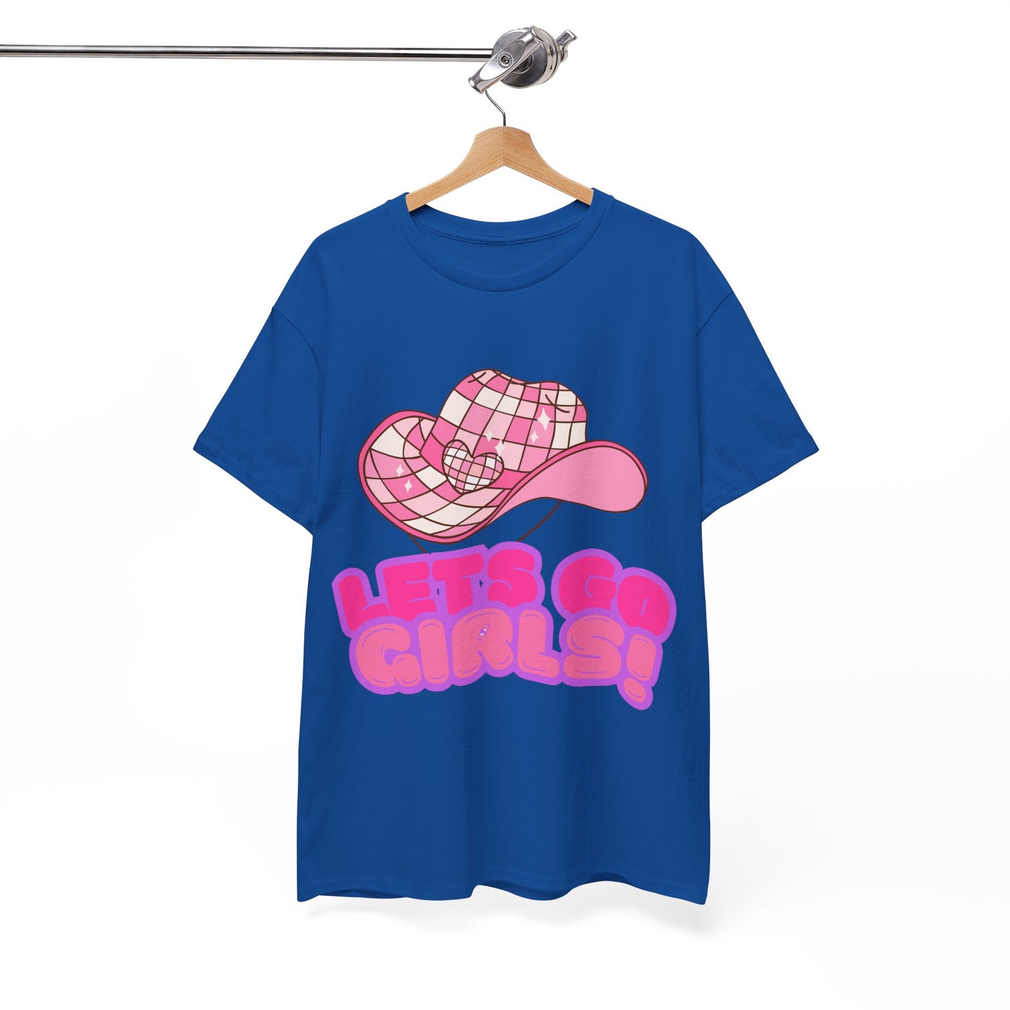 Fun Unisex Heavy Cotton Tee - 'Let’s Go Girls!' Graphic Shirt for Music Lovers