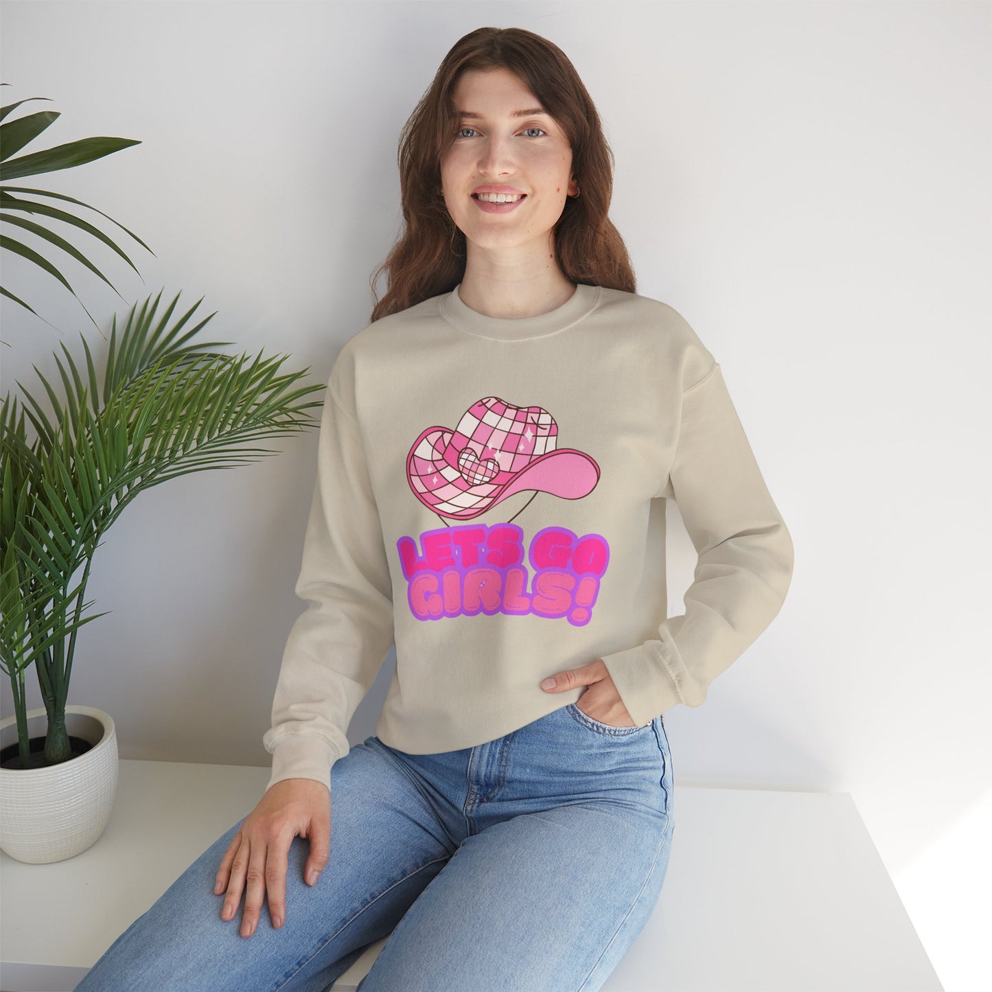 Let's Go Girls! Unisex Heavy Blend™ Crewneck Sweatshirt - Fun & Trendy Design