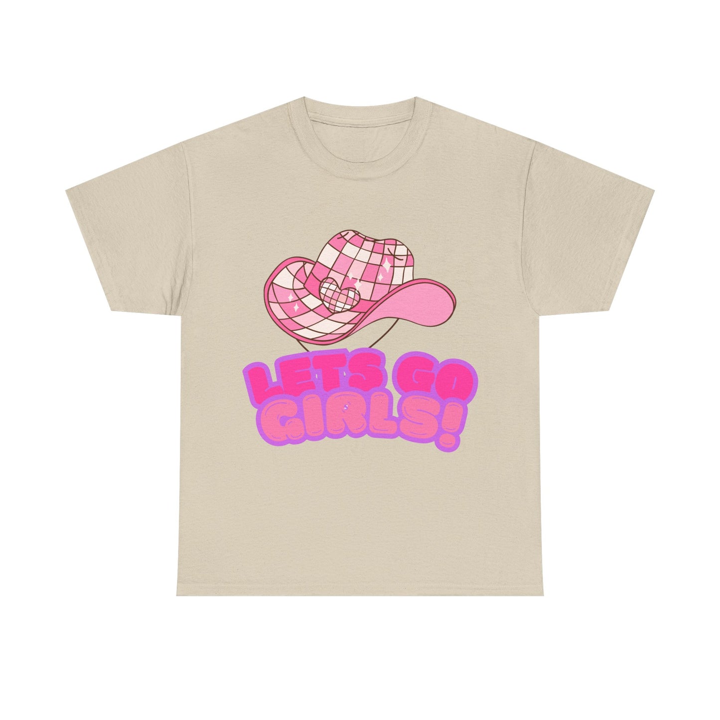 Fun Unisex Heavy Cotton Tee - 'Let’s Go Girls!' Graphic Shirt for Music Lovers