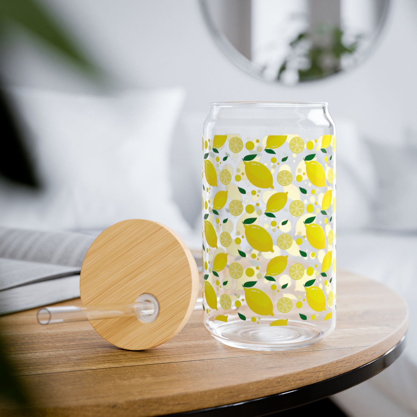 Lemonade Sipper Glass - 16oz Eco-Friendly Drinkware for Summer Refreshment