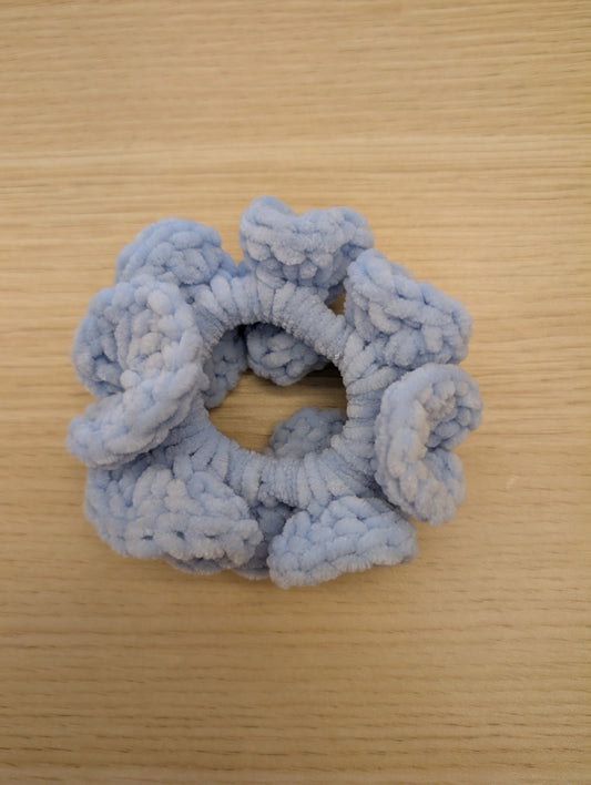 Baby blue scrunchie