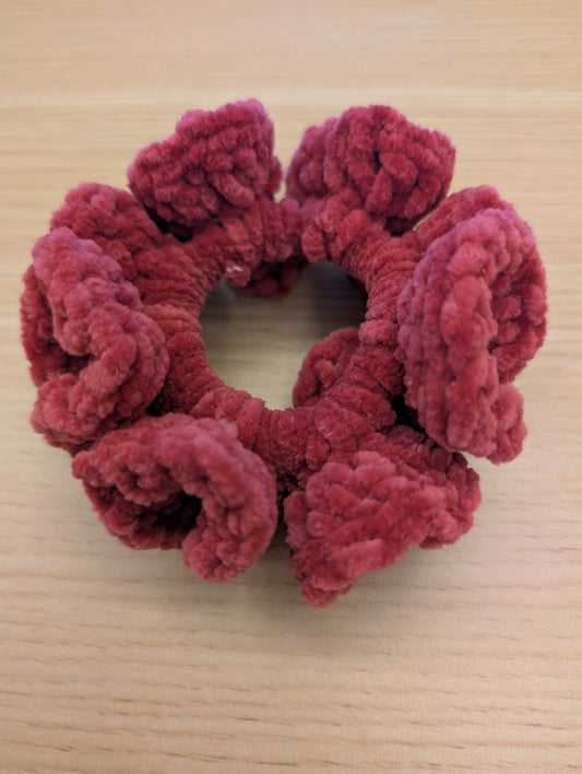 Raspberry scrunchie