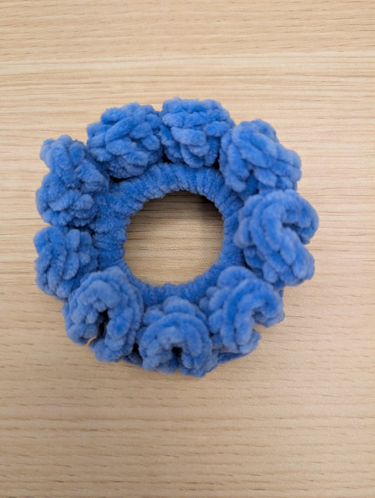 blue scrunchie